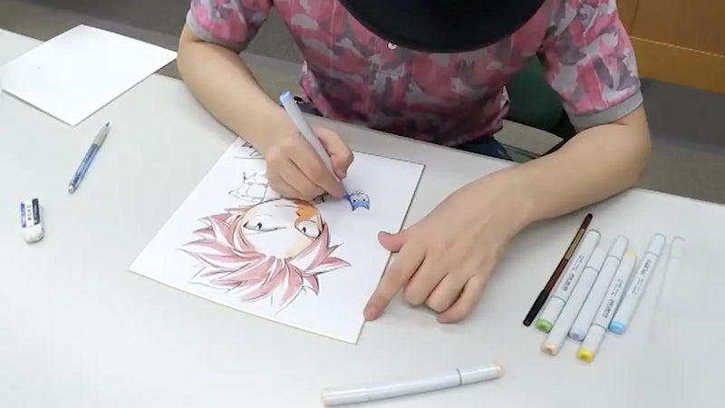 Manga artist Hiro Mashimo pushes the boundaries of marker art with bold compositions and a futuristic flair