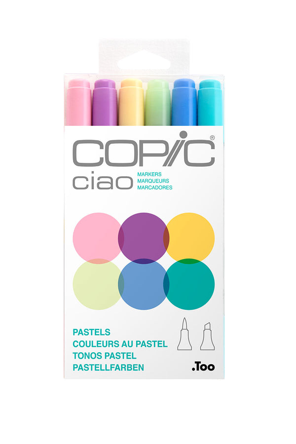 Ciao MARKER 6PC SET PASTELS