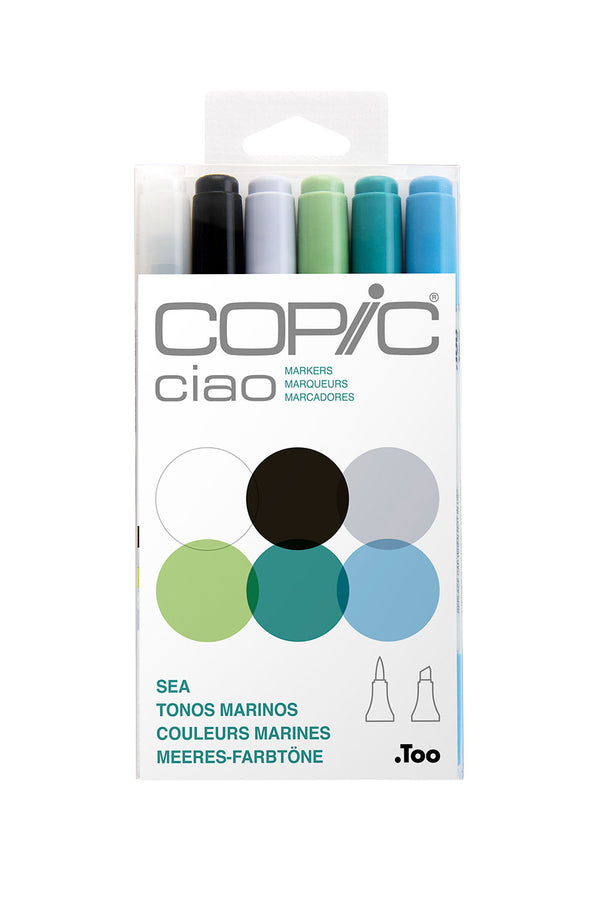CIAO MARKER 6PC SET SEA