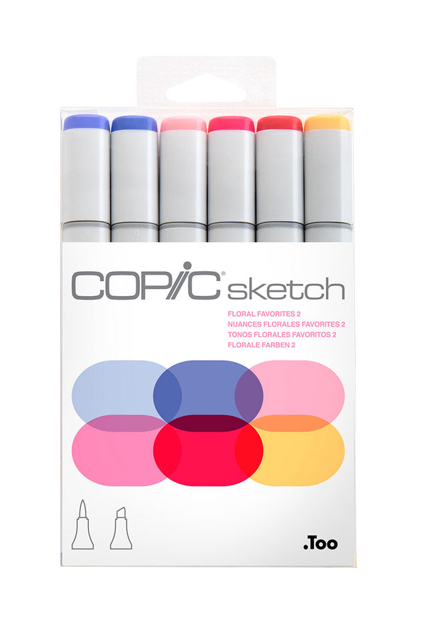 COPIC® SKETCH FLORAL FAVORITES TWO 6PC SET
