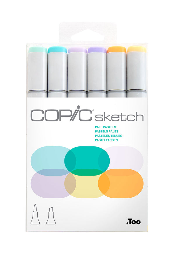 COPIC® SKETCH PALE PASTELS 6PC SET