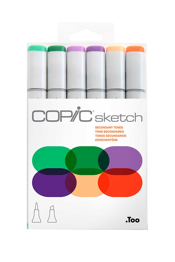 COPIC® SKETCH SECONDARY TONES 6PC SET