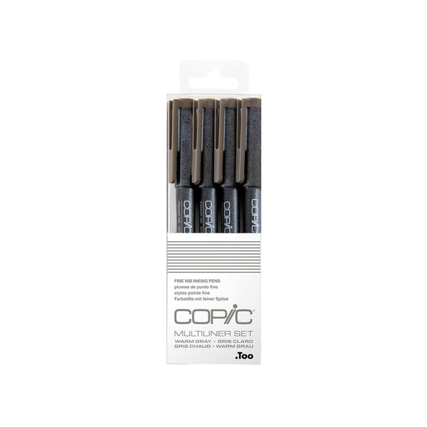 COPIC MULTILINER WARM GRAY 4PC SET